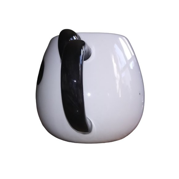 Panda Mug with Ears Eat Sleep and Be Cute Heart Nose Panda Coffee Tea Mug - Picture 2 of 14